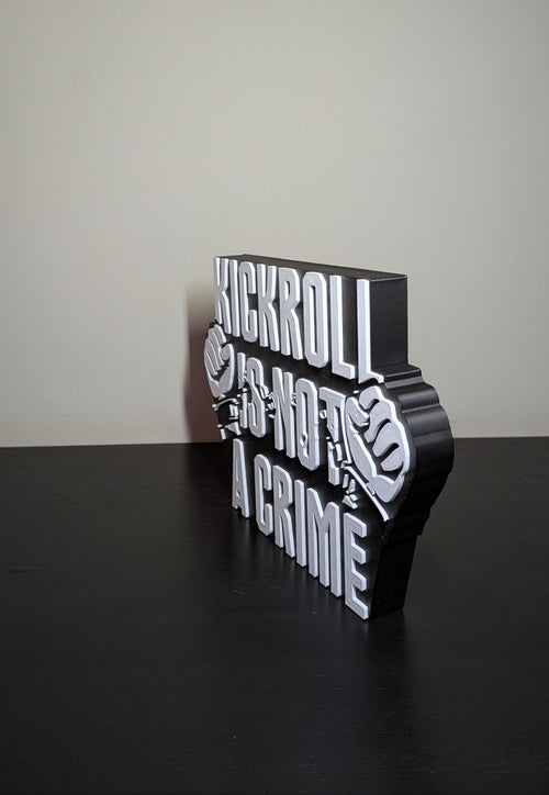 Decoración Kickroll is not a crime